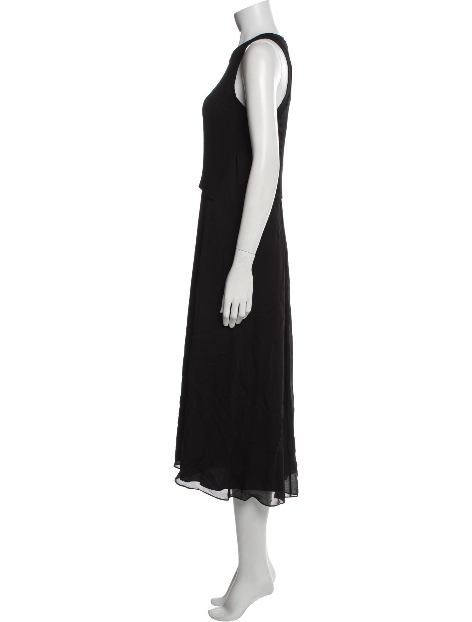 T by Alexander Wang Crew Neck Midi Length Dress